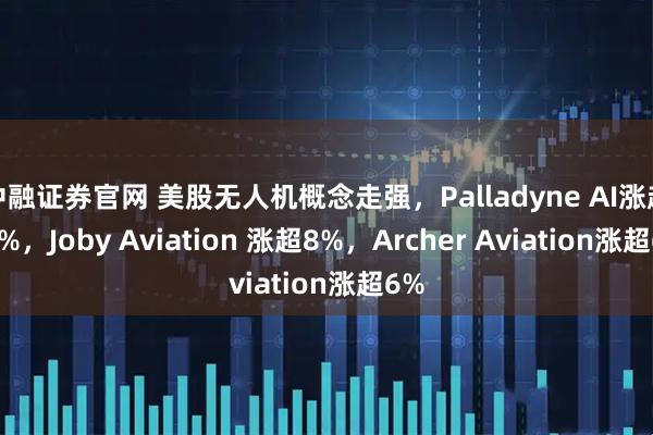 中融证券官网 美股无人机概念走强，Palladyne AI涨超26%，Joby Aviation 涨超8%，Archer Aviation涨超6%